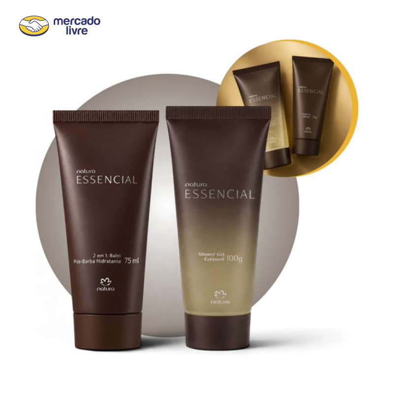 Kit Natura Homem Shower Gel E Pós Barba Hidratante 2 Em 1