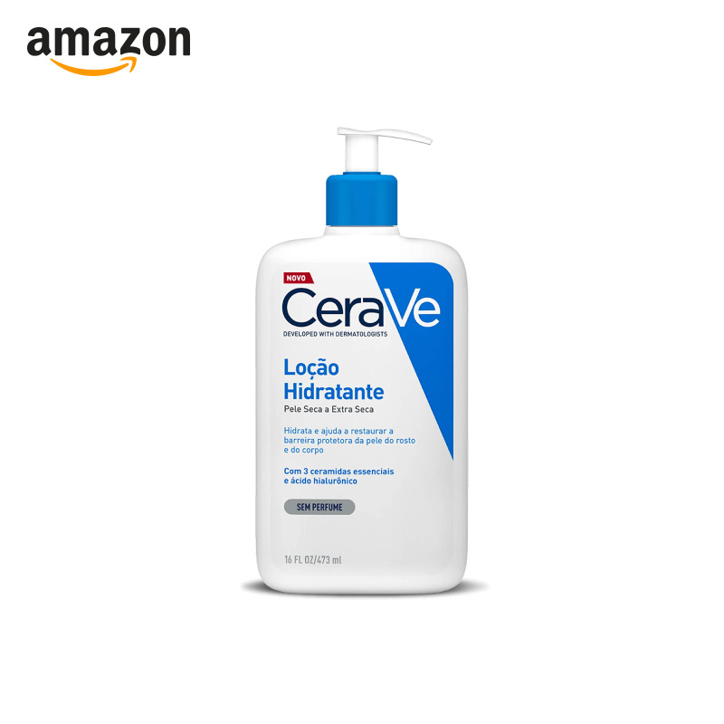 CeraVe, Loção Hidratante Corporal, com textura Fluida e Ácido Hialurônico