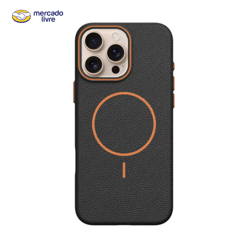 Capa Capinha Courino Fosco Antiderrapante Compativel iPhone Preto iPhone 16 Promax