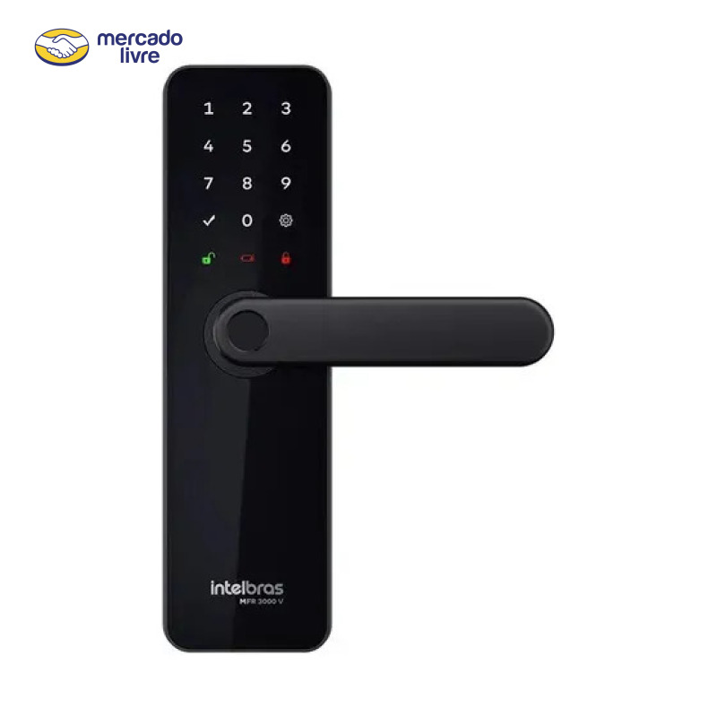 Fechadura Inteligente De Embutir Com Maçaneta Mfr 3000 V Intelbras