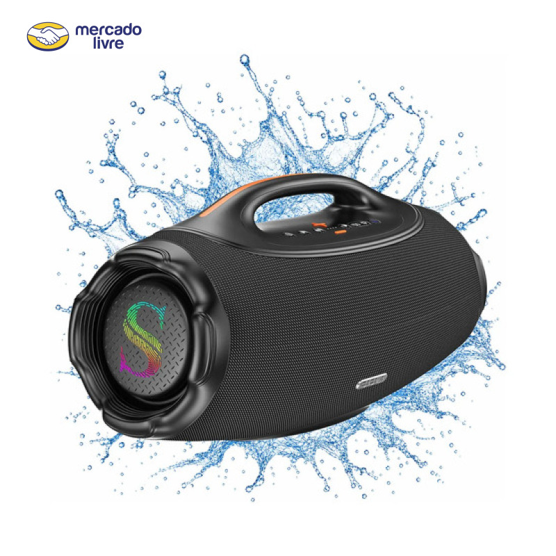 Caixa De Som Bluetooth6.0 Sabala Dr500 46H 500w 81000mah Tws 3 Mais Estéreo Portátil App ipx6 Potente Hifi EQ 35hz - 20khz cor preto