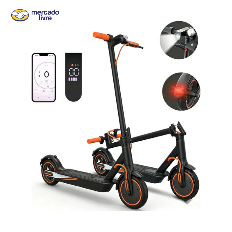 Patinete Eletrico Scooter Adulto Xm01 500w Autonomia De 25km Preto