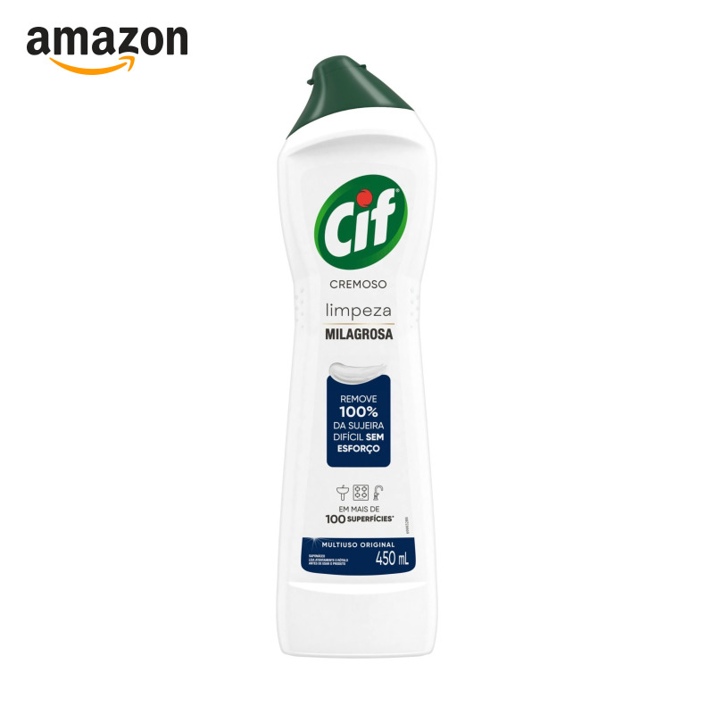 Saponáceo Cremoso Cif, 450ml | Limpeza Milagrosa, Remove 100% da Sujeira