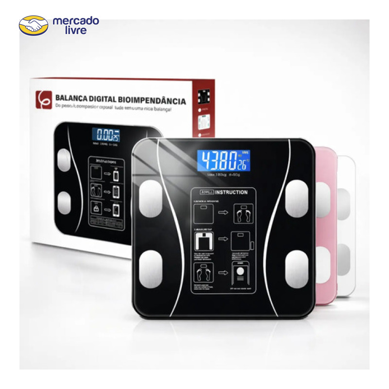 Eps-6905 BaIan Epsilon Inteligente Bluetooth Com App, Lcd, Vidro Temperado, 180kg