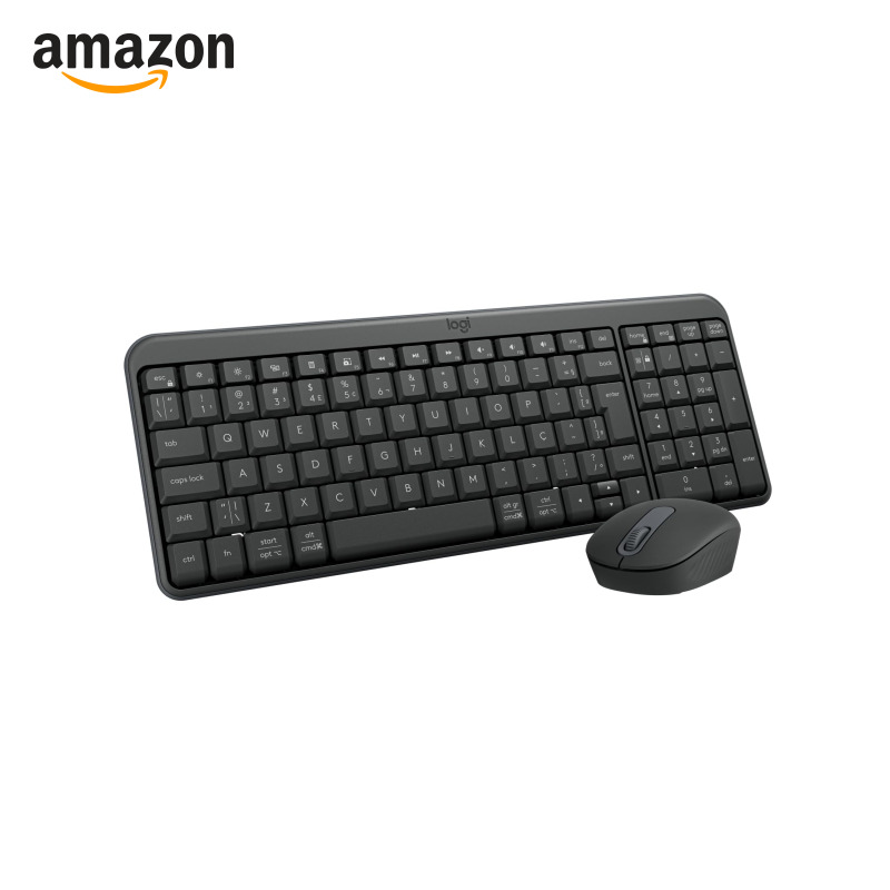 Combo Teclado e Mouse Sem Fio Logitech MK250 Bluetooth com Conectividade Rápida e Fácil, Design Compacto, Mouse Ambidestro, L