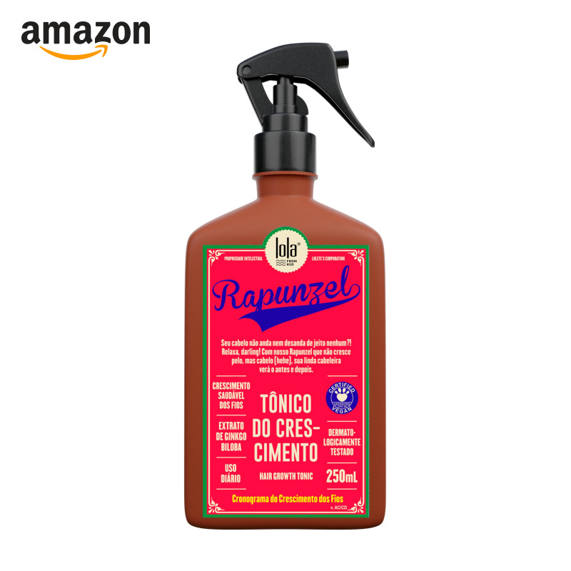 Tônico Capilar Rapunzel Lola Cosmetics, 230ml | Para Queda de Cabelo