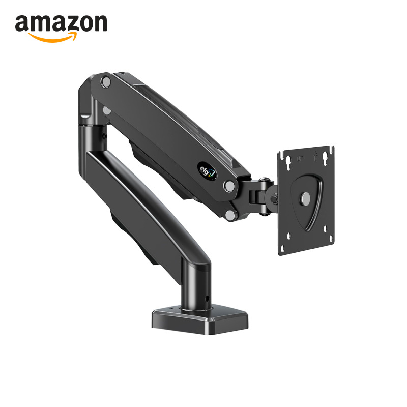 ELG Suporte Articulado para Monitor 17 a 35 Polegadas Pistão a Gás Preto | Monitores de 2 a 9kg, VESA 75x75 e 100x100mm, Altu