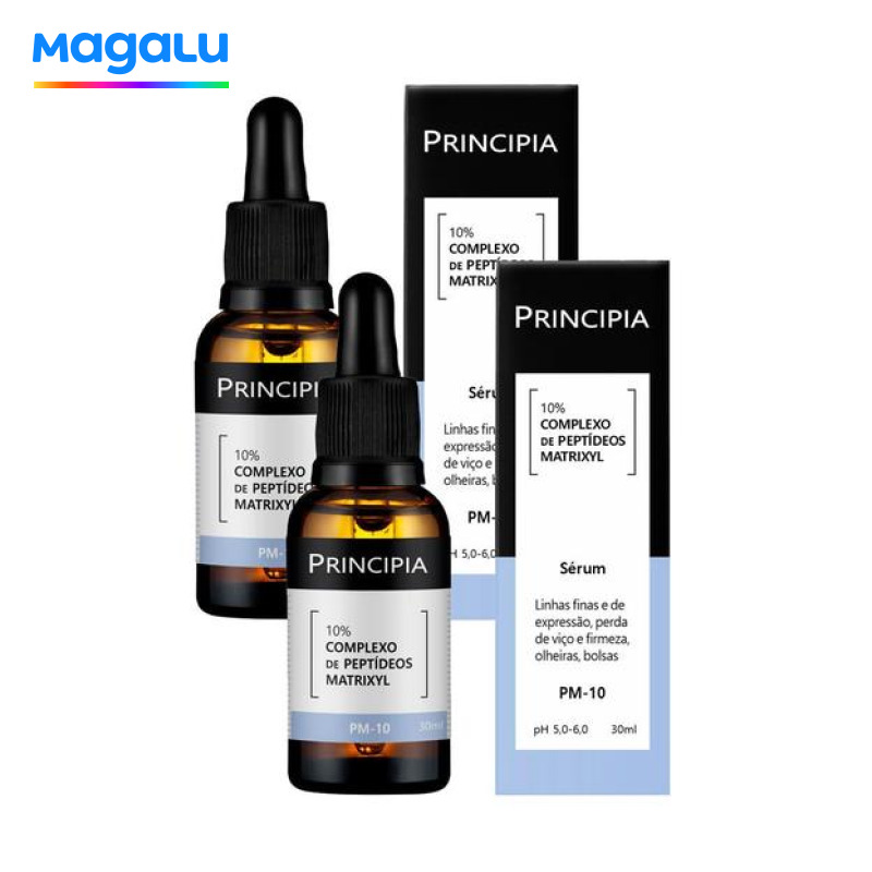 Kit 2 Sérum Principia Peptídeos Matrixyl PM-10 30ml