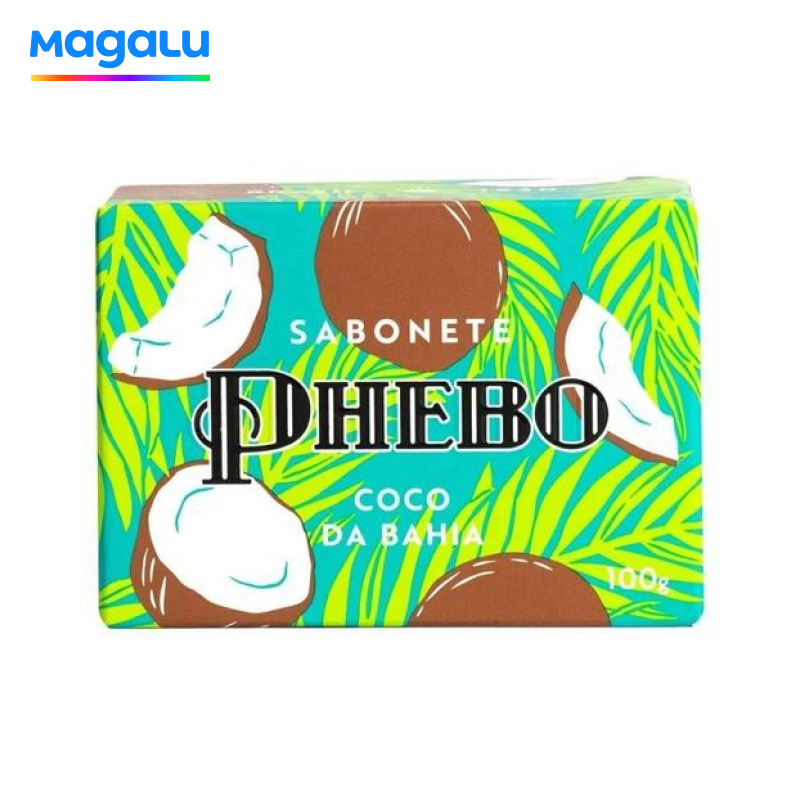 Sabonete Phebo Coco da Bahia 100g - Embalagem com 12 Unidades