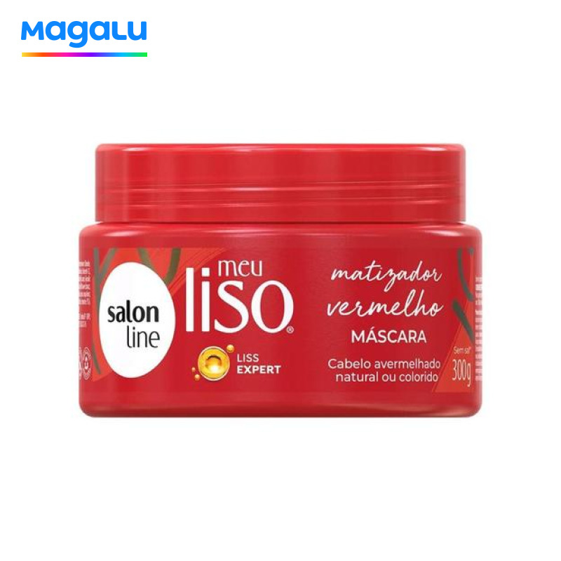 Máscara Salon Line Meu Liso Matizador Vermelho 300g