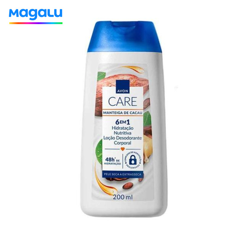 AVON CARE MANTEIGA DE CACAU LOCAO HIDRATANTE CORPORAL 200ml
