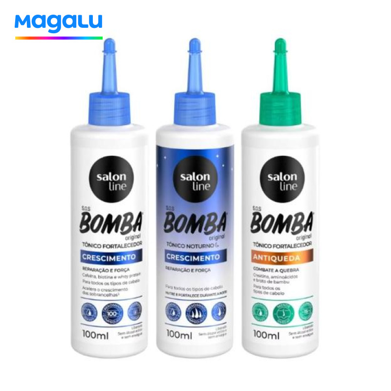 Kit Salon Line Tônicos Sos Bomba 100ml C/3