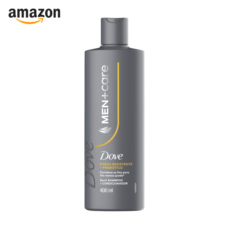 Anúncio patrocinado – Dove Shampoo 2 Em 1 Cafeína Fortificante Mais Cálcio Men+Care Força Resistente Frasco 400Ml