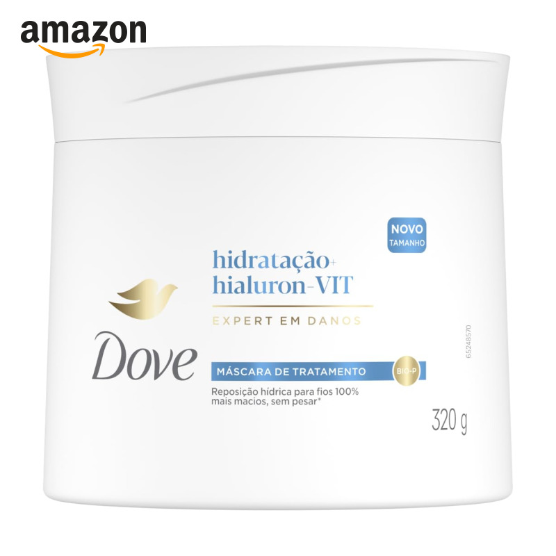 Dove Máscara de Tratamento 2 em 1 Hidratação + Hialuron-VIT 320g