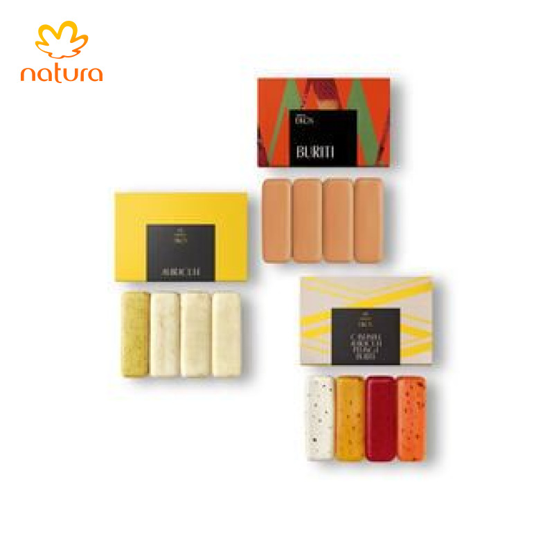 Kit Natal Sabonetes em Barra Ekos (3 caixas de 4 un cada)