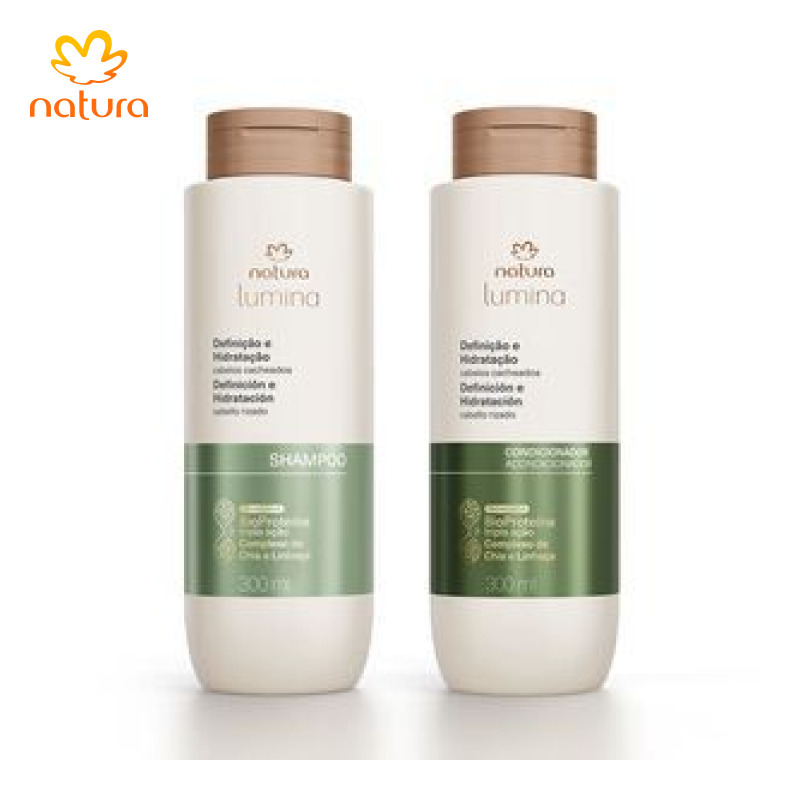 Kit Shampoo e Condicionador Lumina Definição e Hidratação de Cabelos Cacheados (2 produtos)