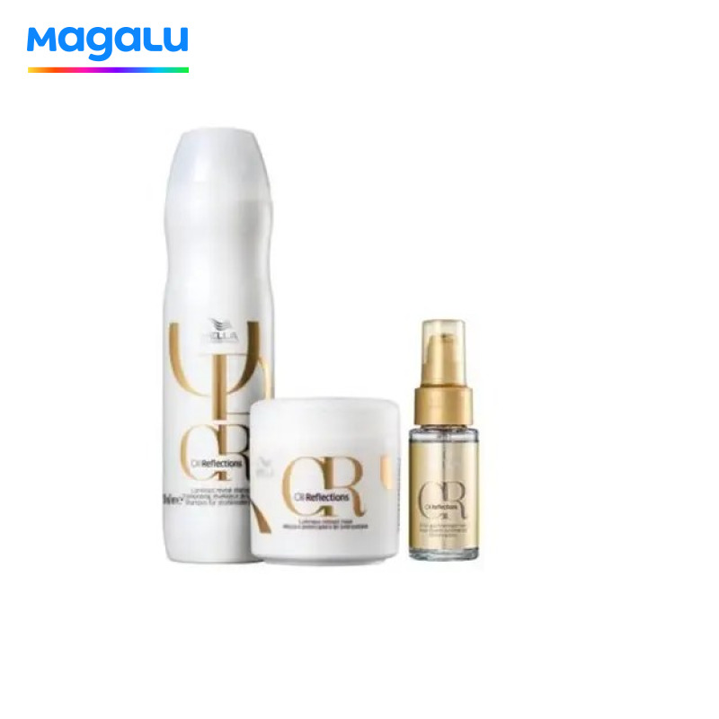 Wella Professionals Oil Reflections Shampoo 250ml+Máscara 150ml+Oil Reflections 30ml