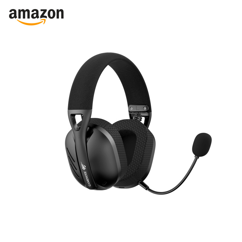Havit Fone de Ouvido Headset Gamer Fuxi-H3 Black Com Fio e Sem Fio, Wireless 2,4GHz, Bluetooth, Cabo USB-C