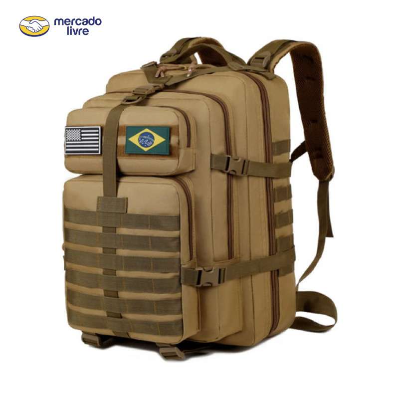 Mochila Tática Impermeável Militar Reforçada Grande 50litros