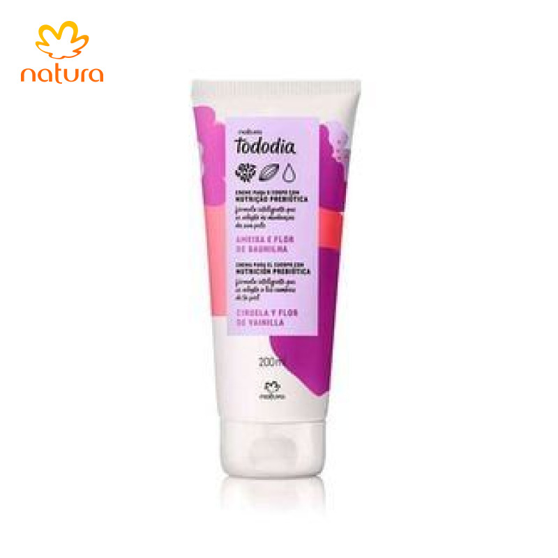 Creme Desodorante Nutritivo para o Corpo Tododia Ameixa e Flor de Baunilha 200 ml