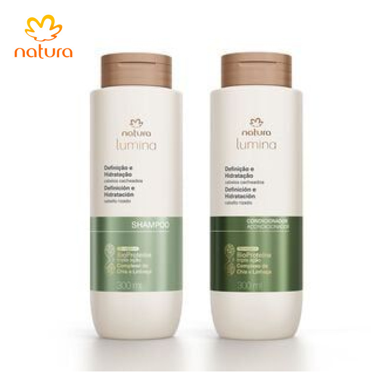 Kit Shampoo e Condicionador Lumina Definição e Hidratação de Cabelos Cacheados (2 produtos)