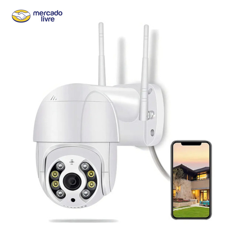 Câmera Ip Icsee Prova D Água Infravermelho Externa Wifi 1080