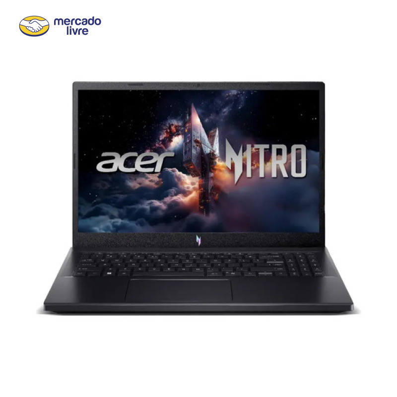 Notebook Acer Gamer Nitro V15 Core I7 13ª Ger. 32gb 512ssd Rtx4060 8gb Nvidia Geforce Tela 165hz Full Hd Linux Anv15-52-76np