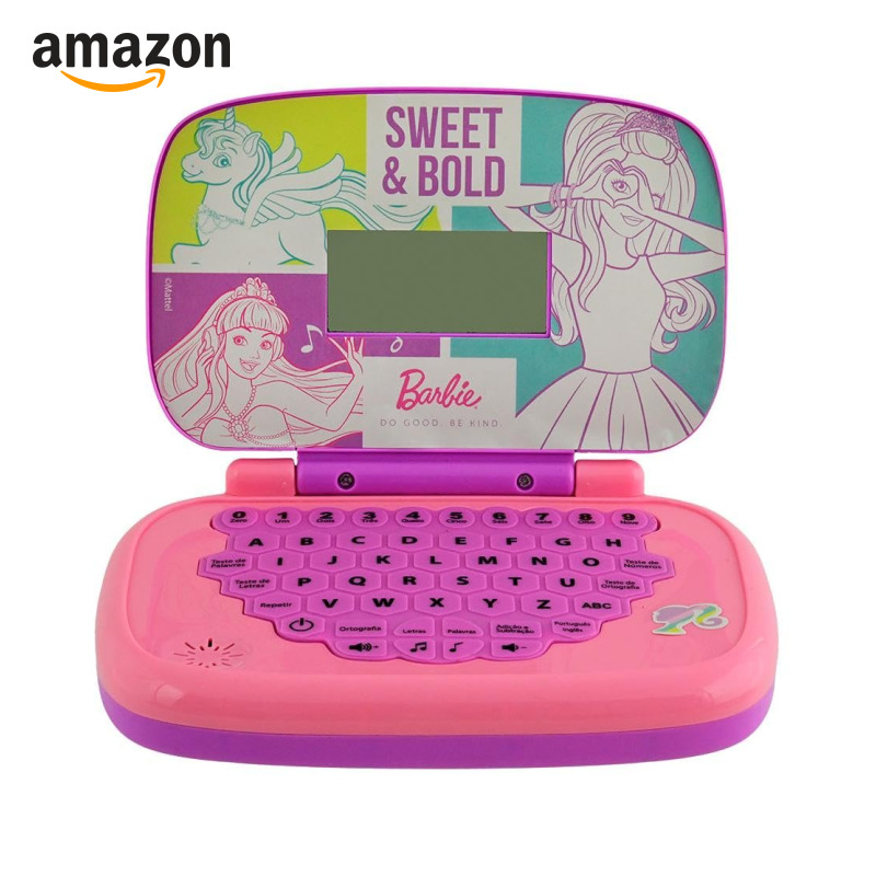 Candide, Laptop Infantil, Barbie, Brinquedo Educativo - Bilíngue