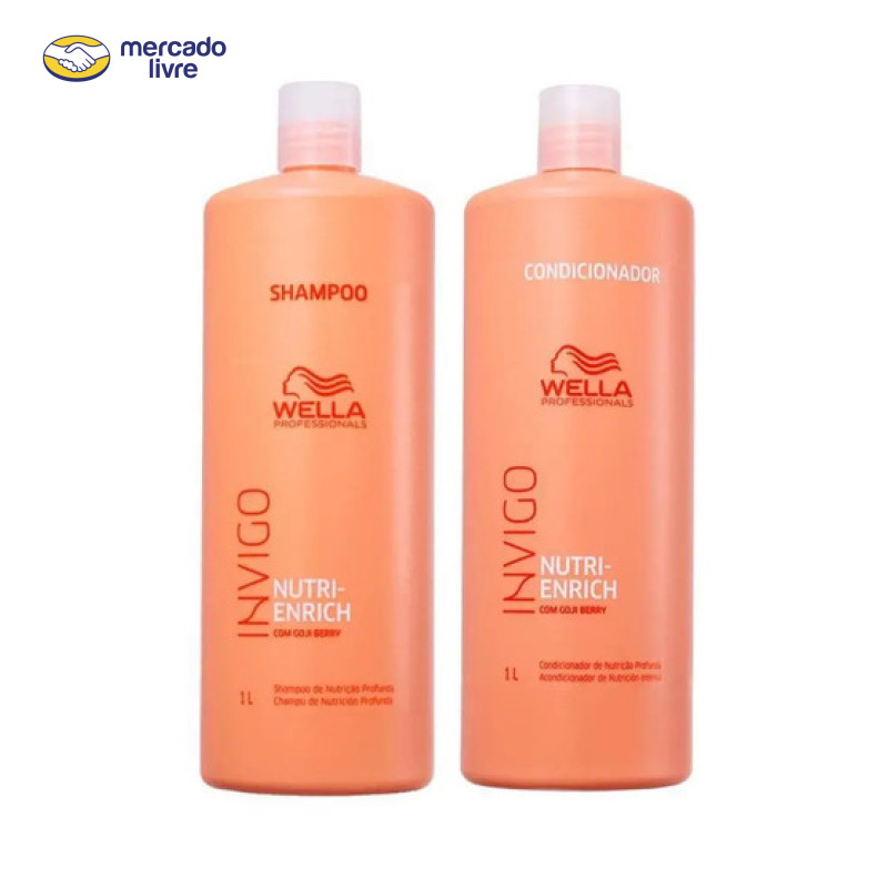 Kit Wella Pro Invigo Enrich Shampoo 1l + Condicionador 1l