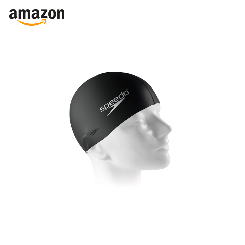 Touca de Natação, Speedo, Flat Cap, Silicone Resistente com Encaixe Confortável,Tamanho Único
