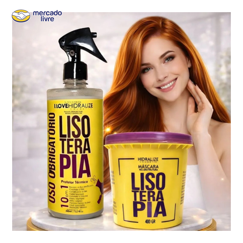 Kit Lisoterapia Hidalize Máscara + Protetor Térmico