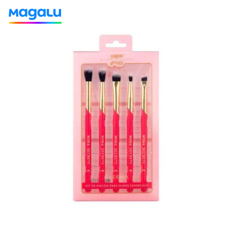 Kit de Pincéis para Olhos Essenciais Niina Secrets - Eudora