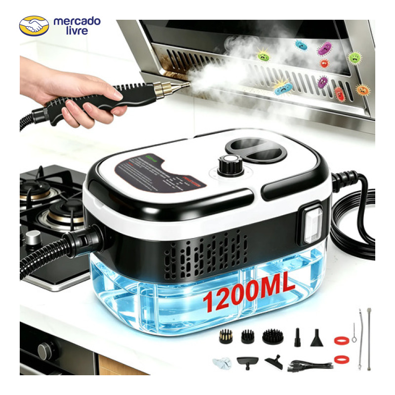 Limpador A Vapor Vaporizador Alta Pressão 2500w Portátil1.2l