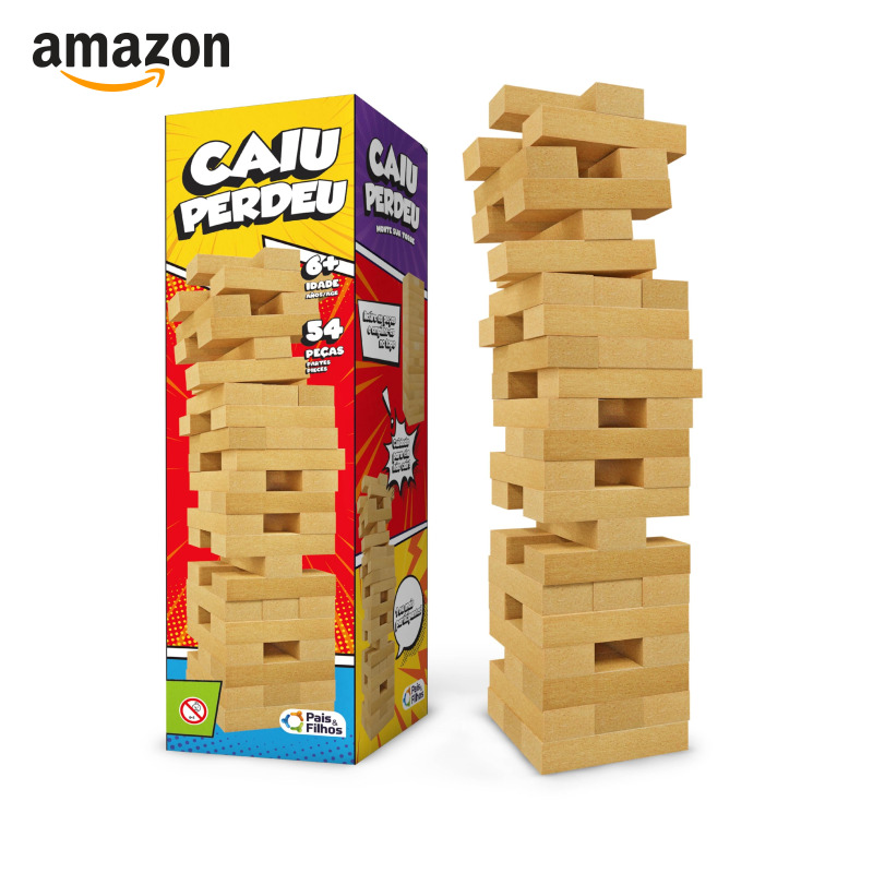 Pais & Filhos - Caiu Perdeu, 54 Pçs, idade mínima recomendada - 6 anos