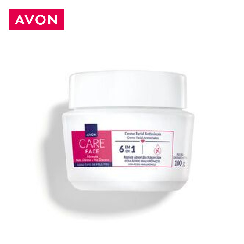 Creme Facial Antissinais Avon Care 6 em 1 100g