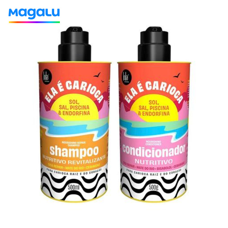 Lola Cosmetics Ela é Carioca Kit - Shampoo Nutritivo + Condicionador Nutritivo - Lola From Rio