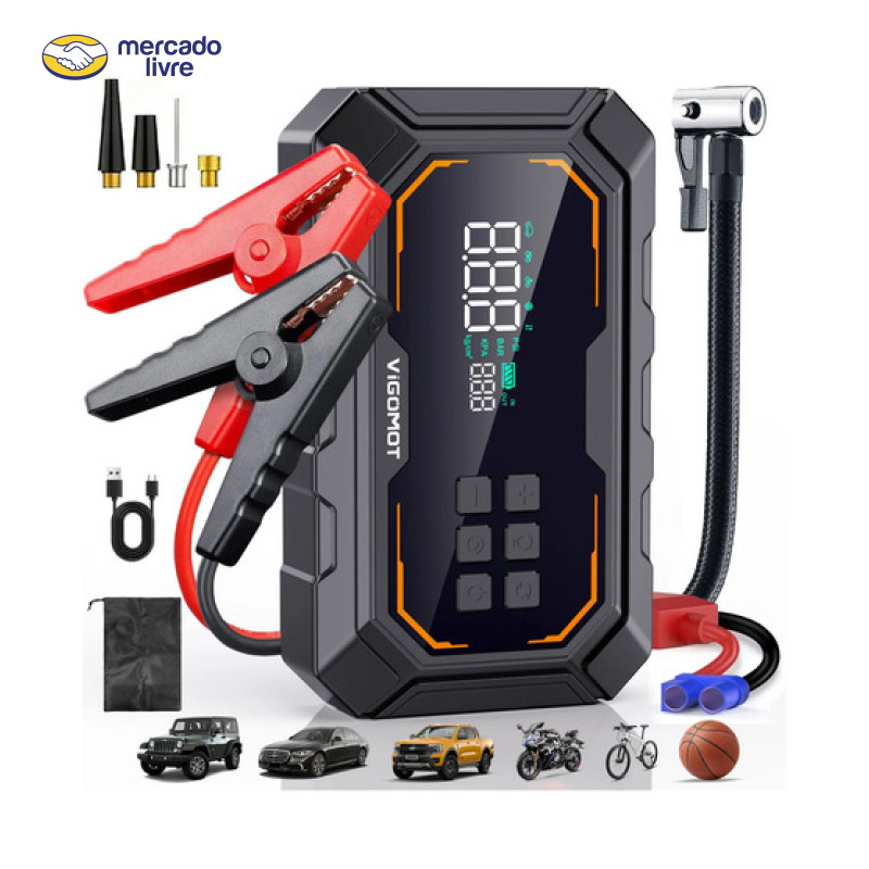 Auxiliar Partida Bateria Compressor Ar Automotivo Vigomot