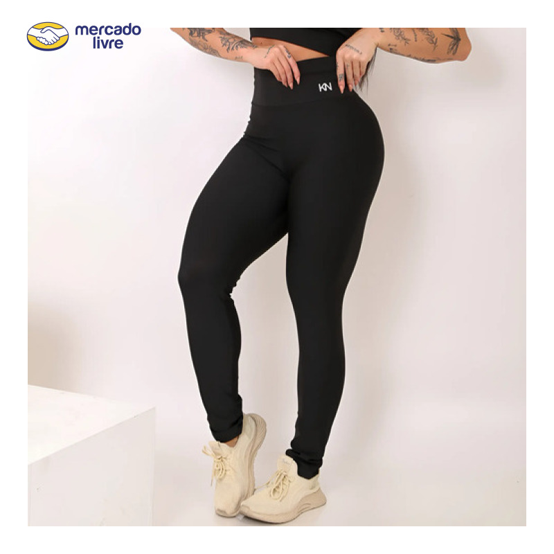 Calça Legging Fitness Zero Transparência Cintura Alta Koenig