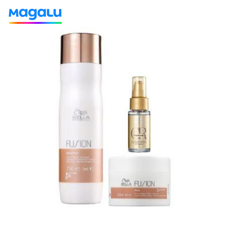 Wella Professionals Fusion Shampoo 250ml+Mascara 150ml+Oil Reflections 30ml