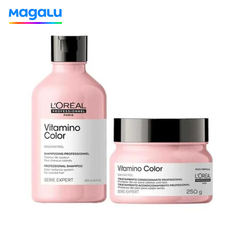 Loreal Vitamino Color Kit Shampoo 300ml + Máscara Capilar 250ml - LOREAL PROFISSIONAL