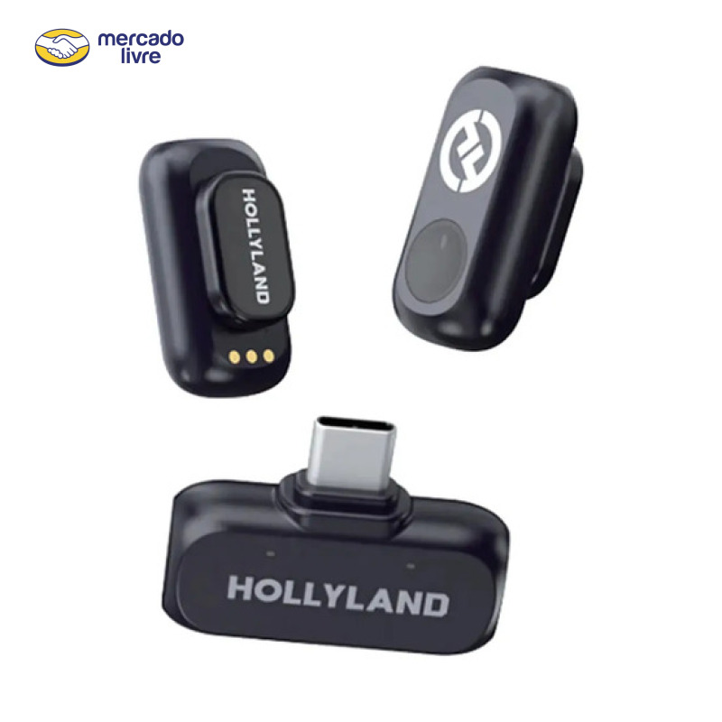 Microfone Lark A1 Hollyland Mini Usb-c Preto