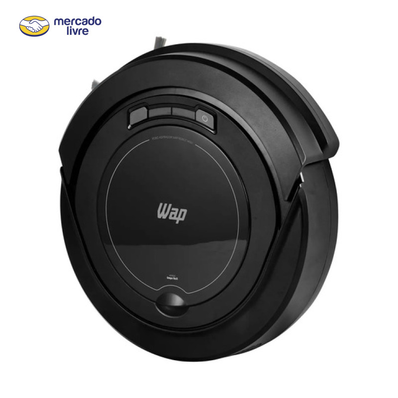 Robô aspirador Robot W90 varre aspira e passa pano 30w Wap cor preto