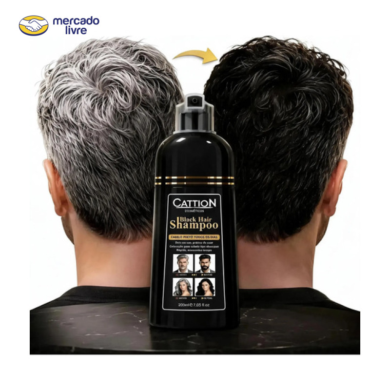 Shampoo Cobre Grisalhos Tonalizante Pinte Cabelo 15 Minutos