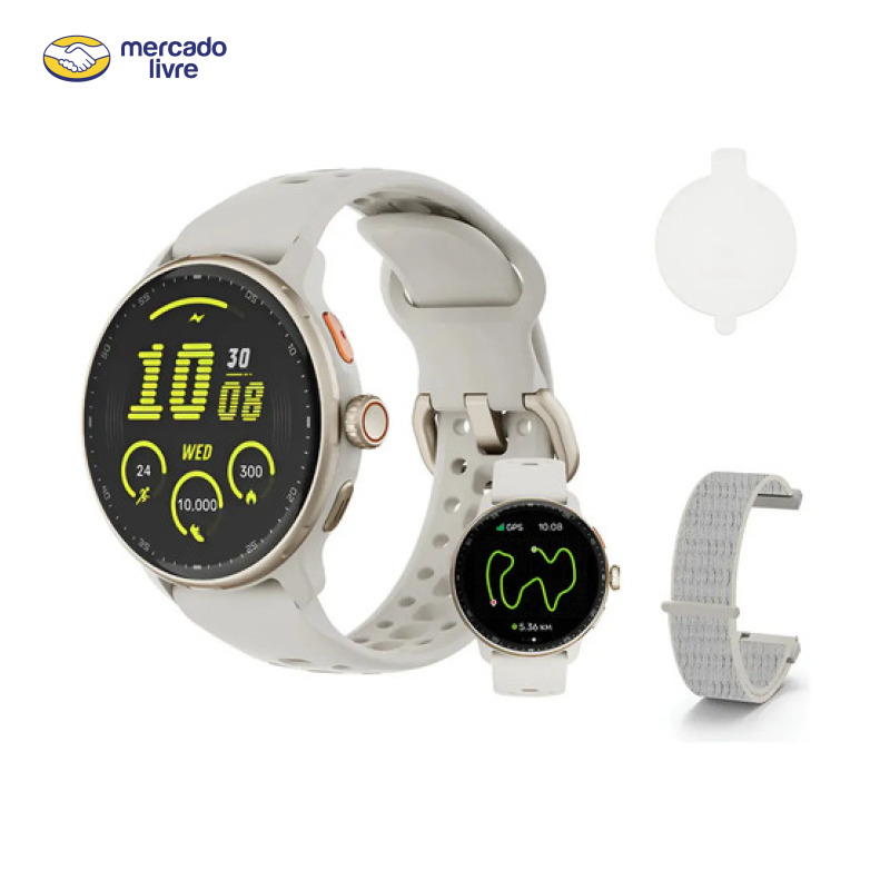 Relógio Inteligente Gps Smartwatch Amoled 3atm Sport Gps Caixa Cinza