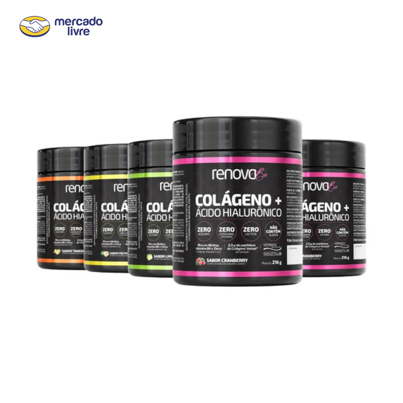 Kit 5x Colágeno + Verisol Ácido Hialurônico Renova Be