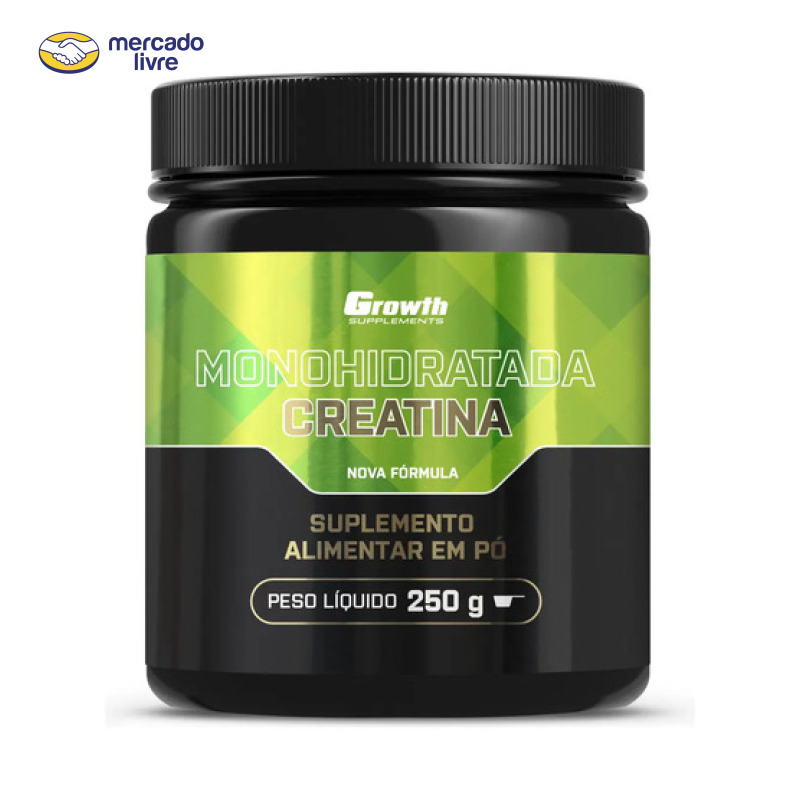 Creatina Growth Supplements Monohidratada em pó Sem sabor x 250g