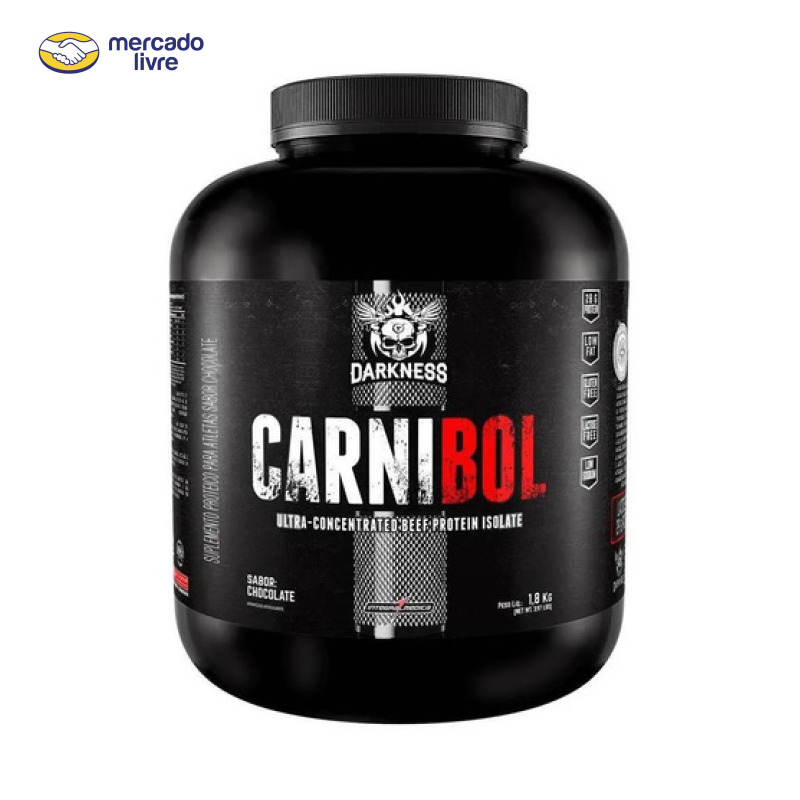 Proteína Darkness Carnibol Beef em pó sabor Chocolate x 1.8kg