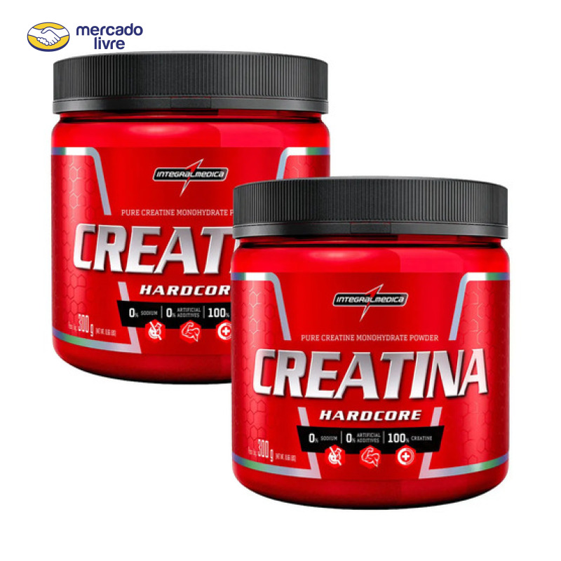 Creatina Integralmédica sem sabor pacote x 2 frascos de 300g