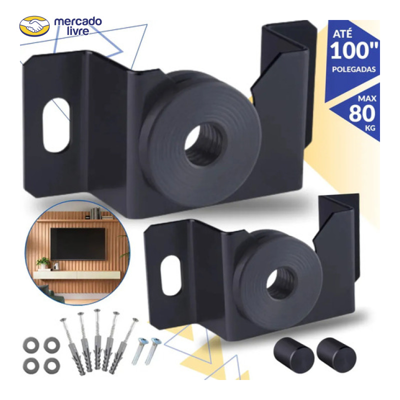 Suporte TV Fixo Universal 10" a 100" Polegadas Forte Para Todas as Marcas